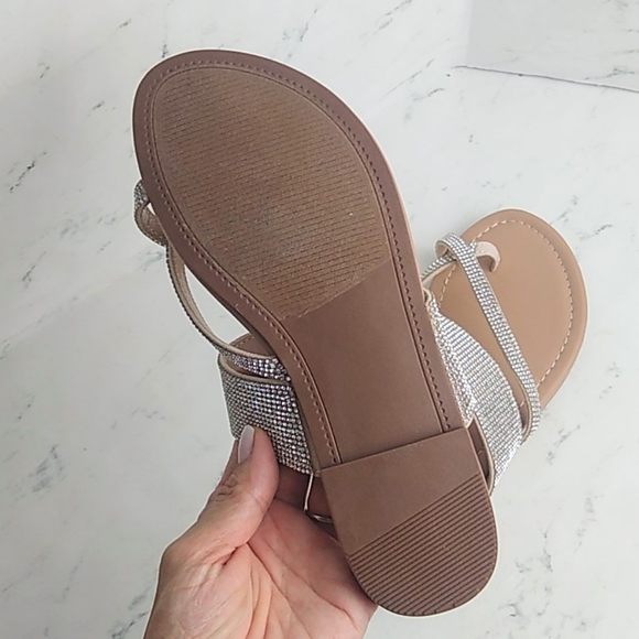 LAST1* NEW Steve Madden Valaria Rhinestone Sandals - Picture 6 of 6